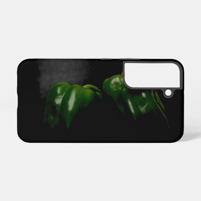 Two Green Peppers sgcna Samsung Galaxy S22 Case (Back Horizontal)