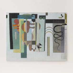 Two Green Points by Wassily Kandinsky Jigsaw Puzzle