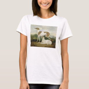 Two Greyhounds in a Landscape (oil on canvas) T-Shirt