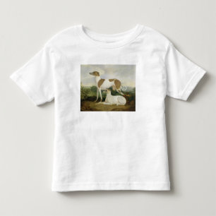 Two Greyhounds in a Landscape (oil on canvas) Toddler T-Shirt