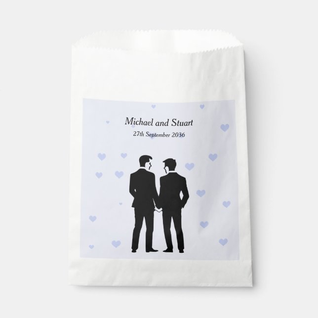 Two Grooms Favour Bags (Front)