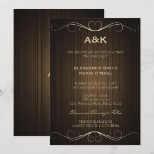 Two Grooms-Gay Country Wedding ı Invitation