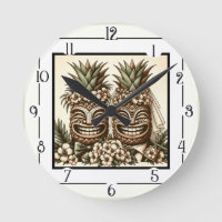 Two Grooms Gay Pineapple Tiki Head Retro Wedding
