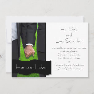 Two Grooms Gay Wedding Announcement