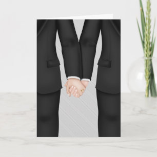 Two Grooms, Gay Wedding Congrats Card