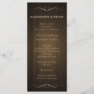 Two Grooms-Gay Wedding Country Program Programme