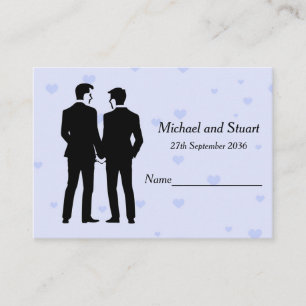 Two Grooms Place Card