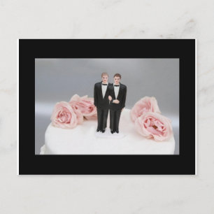 Two Grooms Postcard