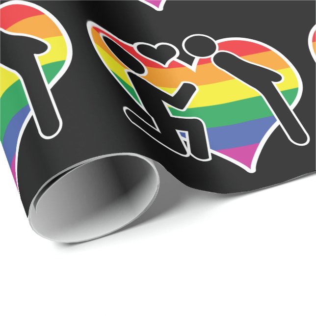 Two Grooms The Proposal Wrapping Paper (Roll Corner)