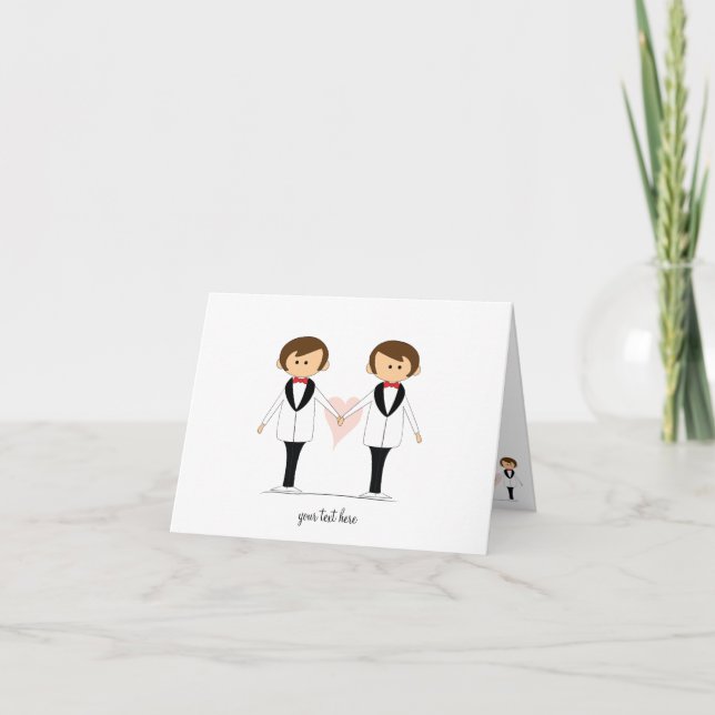 Two Grooms Wedding Cards (Front)