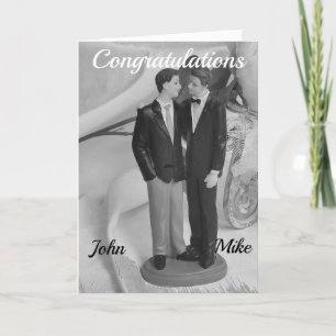 TWO GROOMS WEDDING CONGRATS CARD
