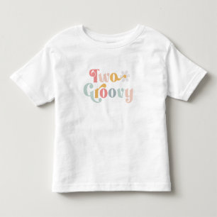Two Groovy 2nd Birthday Toddler T-Shirt