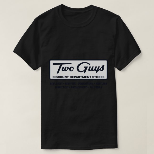 Two Guys Discount Department Stores  T-Shirt (Design Front)