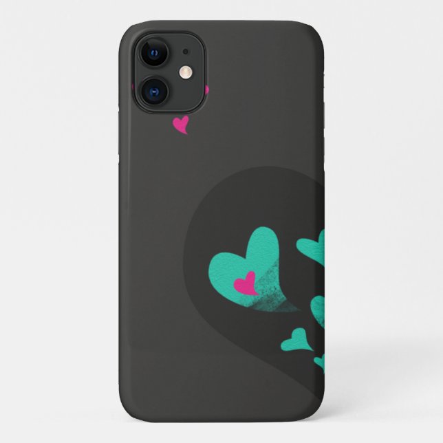 Two halves make one Heart Matching Couple Case-Mate iPhone Case (Back)