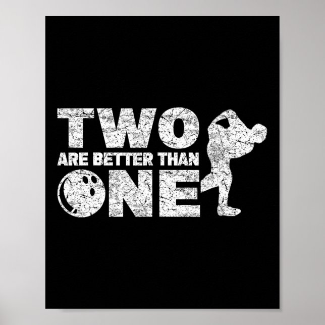 Two Handed Bowler Funny Bowling  Poster (Front)