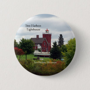 Two Harbours Lighthouse & boat button