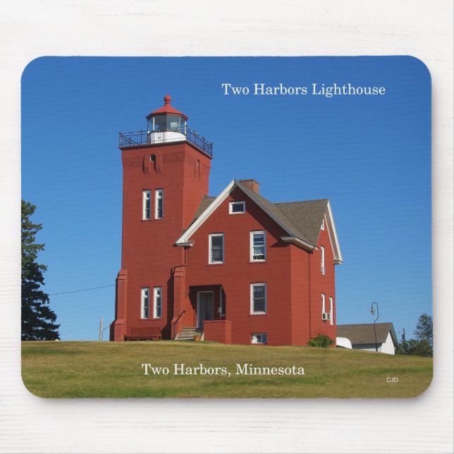 Two Harbours Lighthouse mousepad (Front)