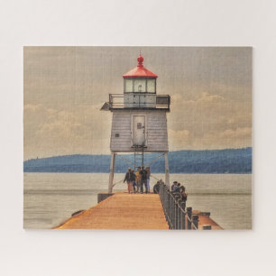 Two Harbours Minnesota Lighthouse on Lake Superior Jigsaw Puzzle