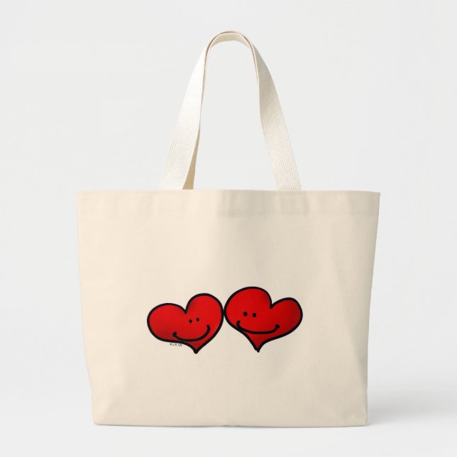 Two harts in love bag (Front)