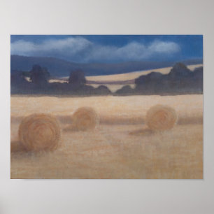 Two Hay Bales 2012 2 Poster