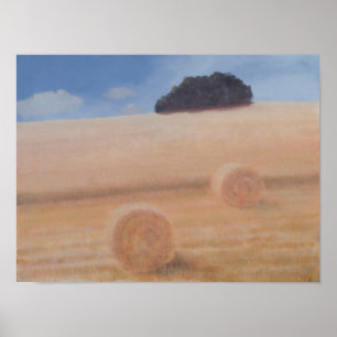 Two Hay Bales 2012 Poster