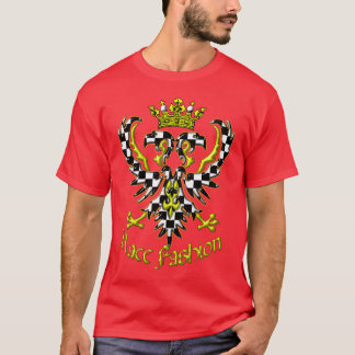 Two Headed Crowned Auto Racing Eagle T-Shirt