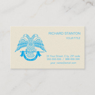 Two-headed eagle as Masonic symbol Business Card