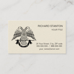 Two-headed eagle as Masonic symbol Business Card