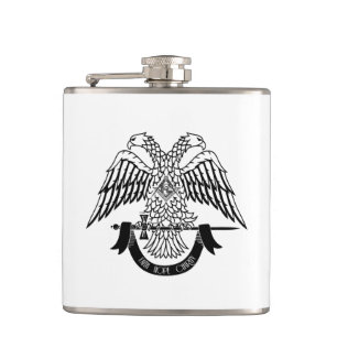 Two-headed eagle as Masonic symbol Hip Flask