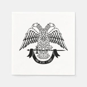 Two-headed eagle as Masonic symbol Napkin