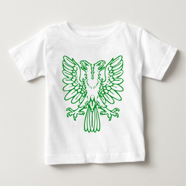 Two Headed Eagle - Grass Green Baby T-Shirt (Front)