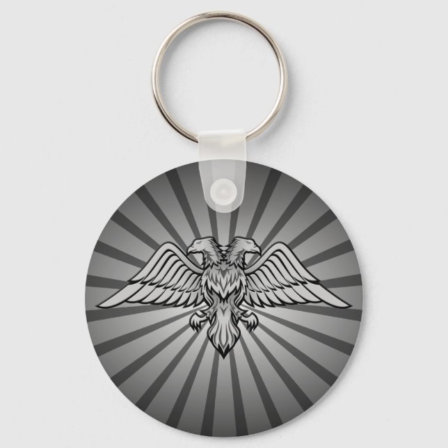 Two headed eagle key ring (Front)
