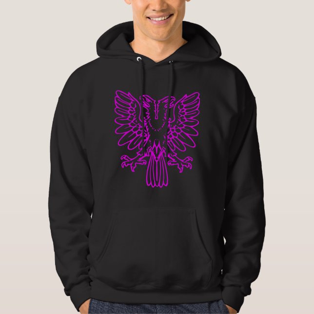 Two Headed Eagle - Magenta Hoodie (Front)