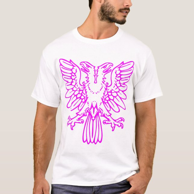 Two Headed Eagle - Magenta T-Shirt (Front)