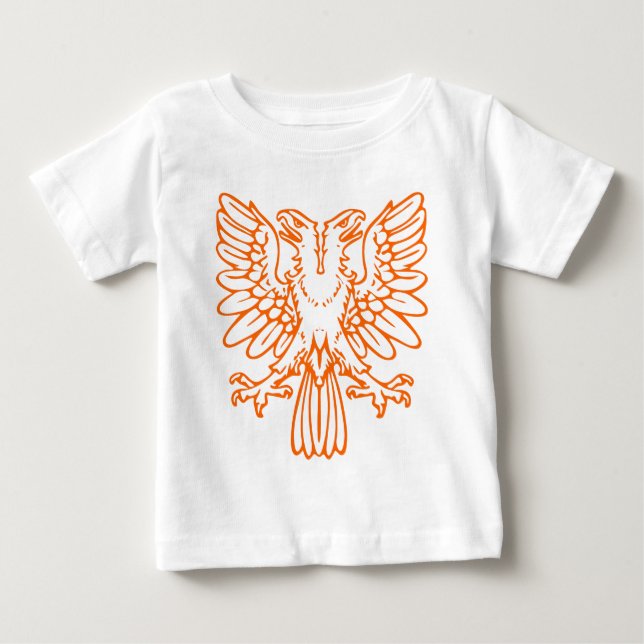 Two Headed Eagle - Orange Baby T-Shirt (Front)