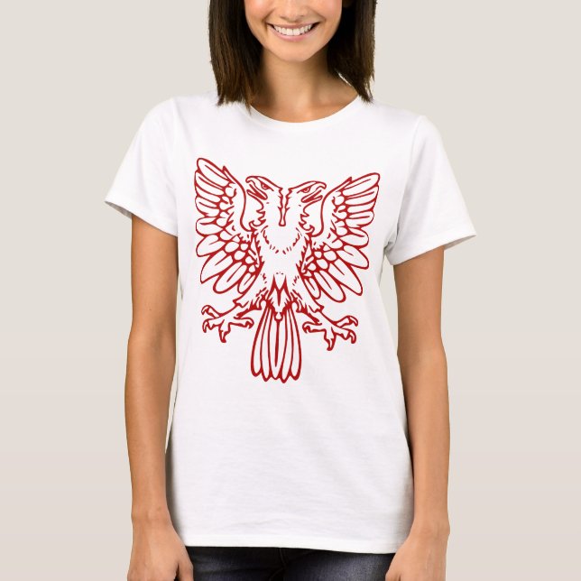 Two Headed Eagle - Ruby Red T-Shirt (Front)