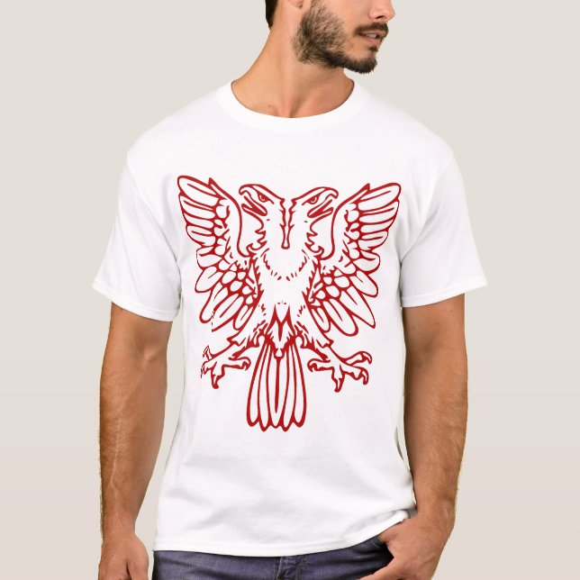 Two Headed Eagle - Ruby Red T-Shirt (Front)