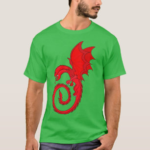 Two Headed Merlot Dragon T-Shirt