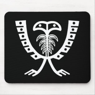 Two Headed White Eagle Mouse Mat