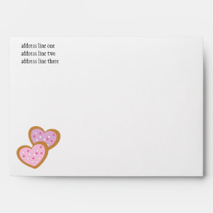 Two Heart Cookies Envelopes