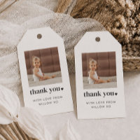 Two Heart Square Photo 2nd Birthday Favour