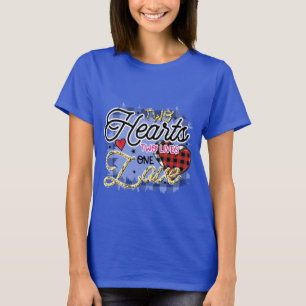 Two Heart Two Lives One Love, Valentine's Day T-Shirt