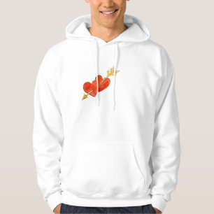 Two hearts - arrow 2011 hoodie