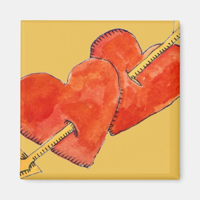 Two hearts - arrow 2011 magnet (Front)