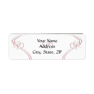 Two Hearts as One in Red and White