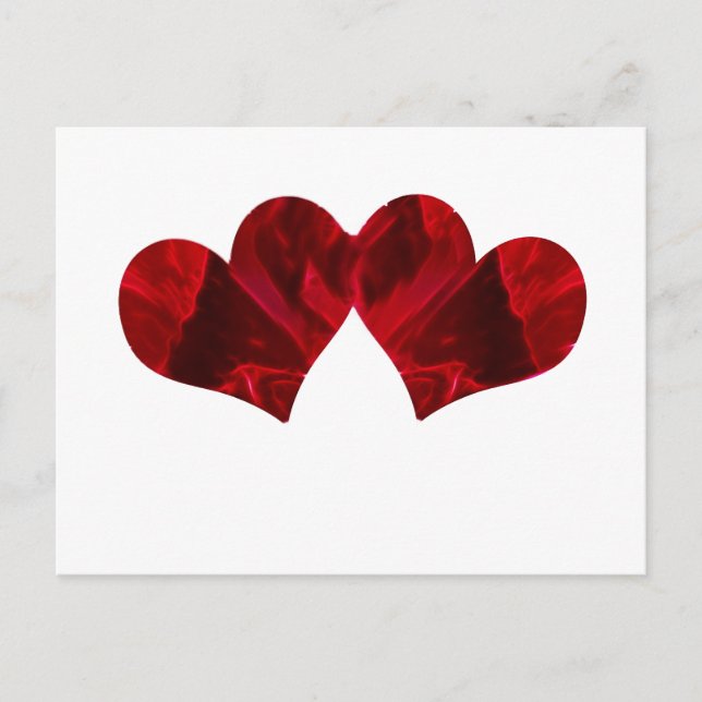 Two hearts Beating As One Postcard (Front)