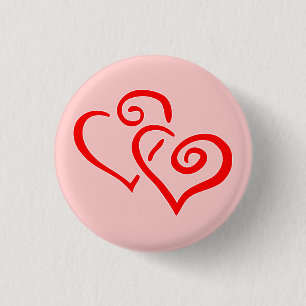 Two Hearts Button