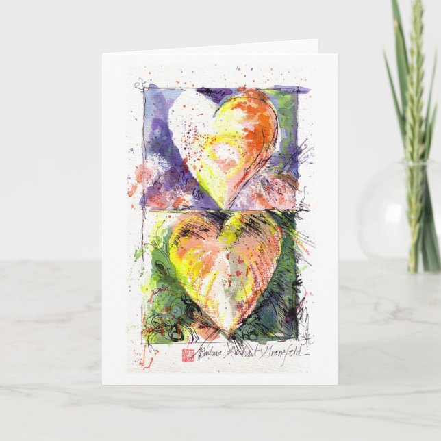 Two Hearts Card (Front)