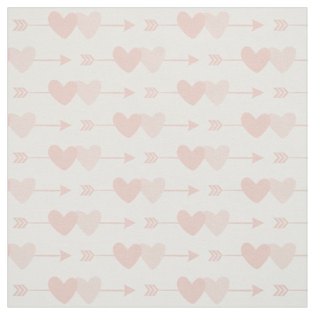 Two Hearts Fabric (white) (Swatch)