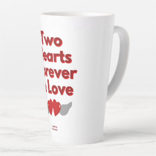 Two Hearts Forever In Love Large Latte Mug
